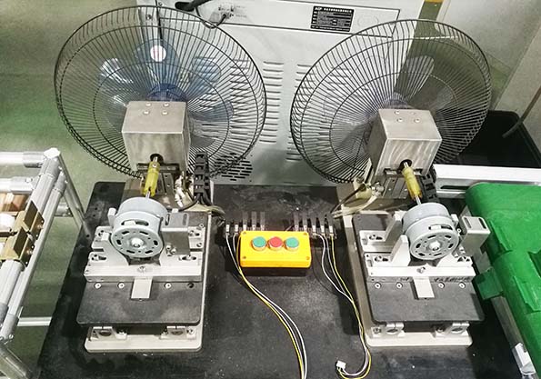 風(fēng)扇無刷電機測試系統(tǒng)應(yīng)用現(xiàn)場