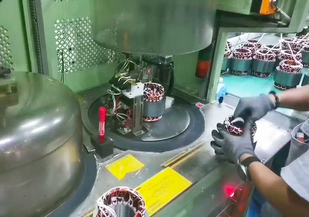 空調(diào)壓縮機定子真空測試系統(tǒng)應用現(xiàn)場