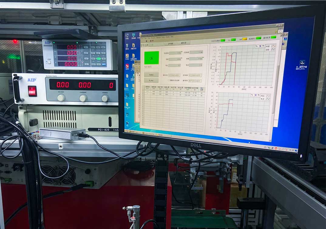 新能源汽車電機電參數(shù)測量儀應用現(xiàn)場